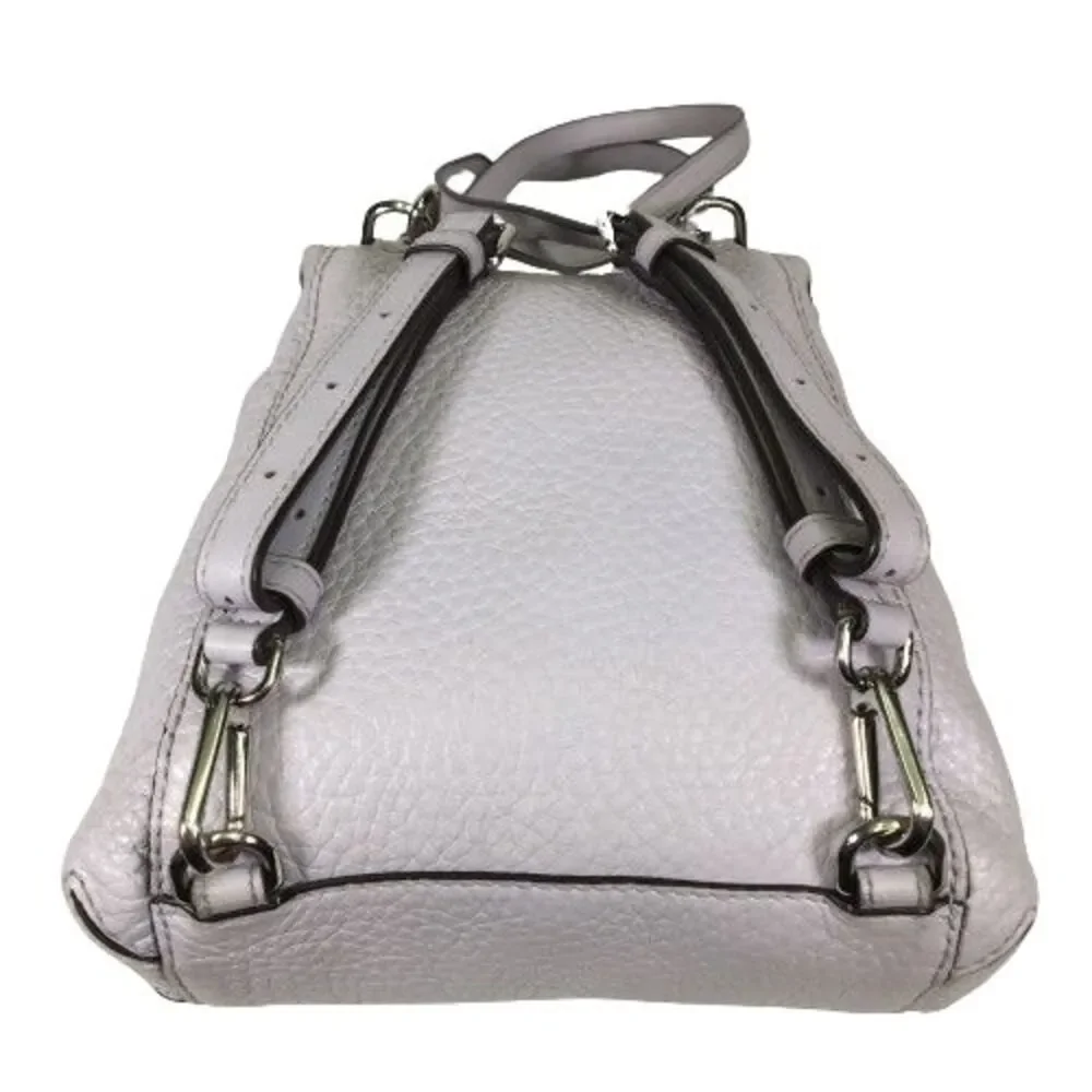 Michael Kors Viv Extra-Small Pebbled Leather Backpack Lavender Mist Soft Lylac